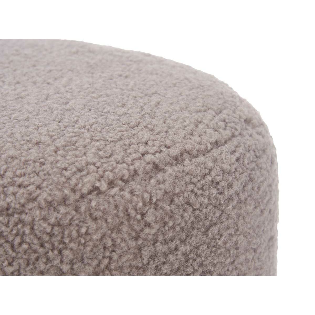 Puff Gift Decor Brun Tyg Trä MDF - 3