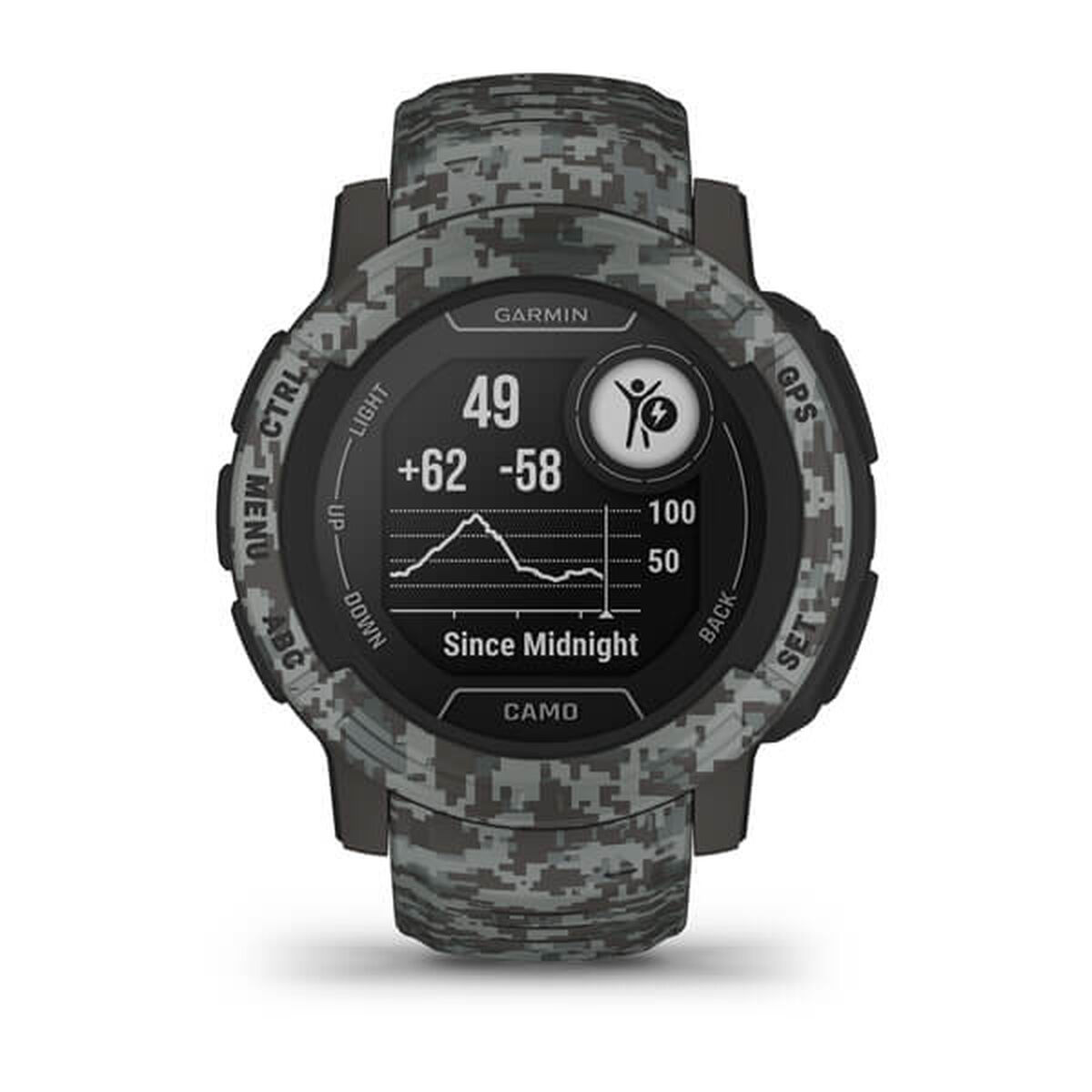 Smartklocka GARMIN Instinct 2 Camo Edition Mörkgrå 0,9" Svart Grafit - 7