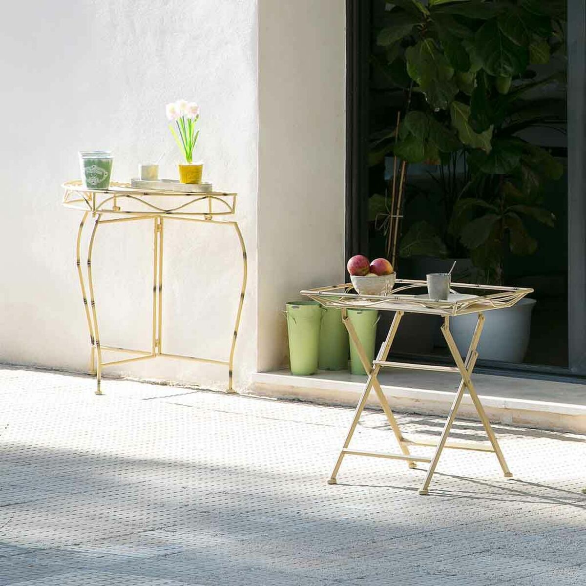 Mottagare Alexandra House Living Gul 37 x 75 x 75 cm - 2