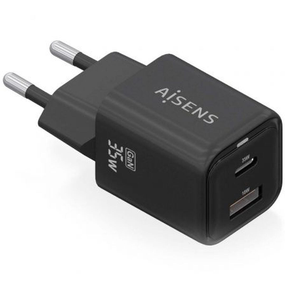 Väggladdare Aisens ASCH-35W2P025-BK Svart Multicolour (1 antal)
