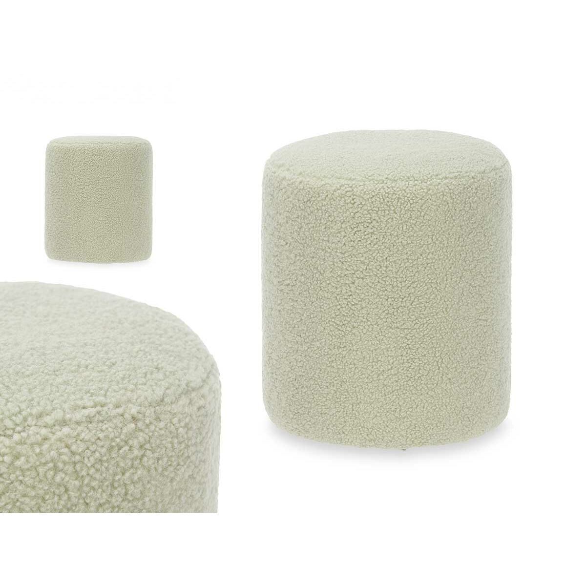 Puff Gift Decor Grön Tyg Trä MDF - 2