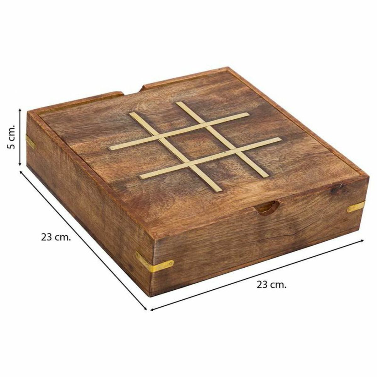 Traditionella spel Alexandra House Living Brun 23 x 5 x 23 cm 5-i-1 - 5