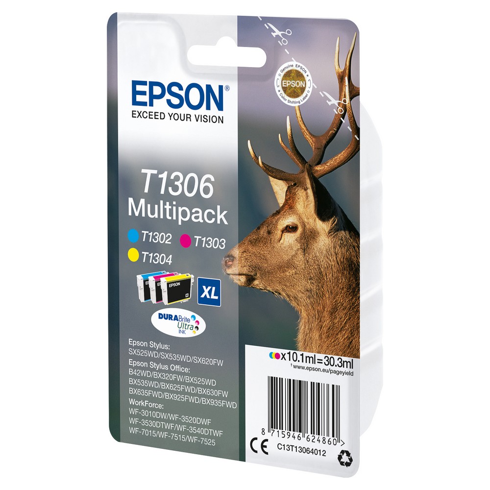 Original Bläckpatron Epson T1306 Trefärgad - 3