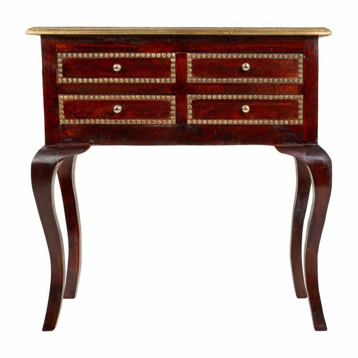 Hallmöbel med lådor Alexandra House Living Mörkbrun 33 x 73 x 71 cm - 2