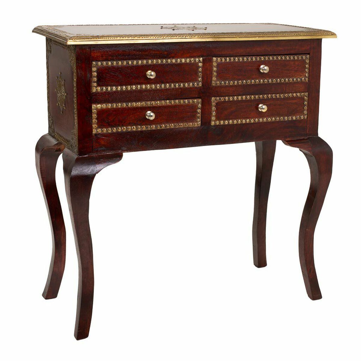 Hallmöbel med lådor Alexandra House Living Mörkbrun 33 x 73 x 71 cm