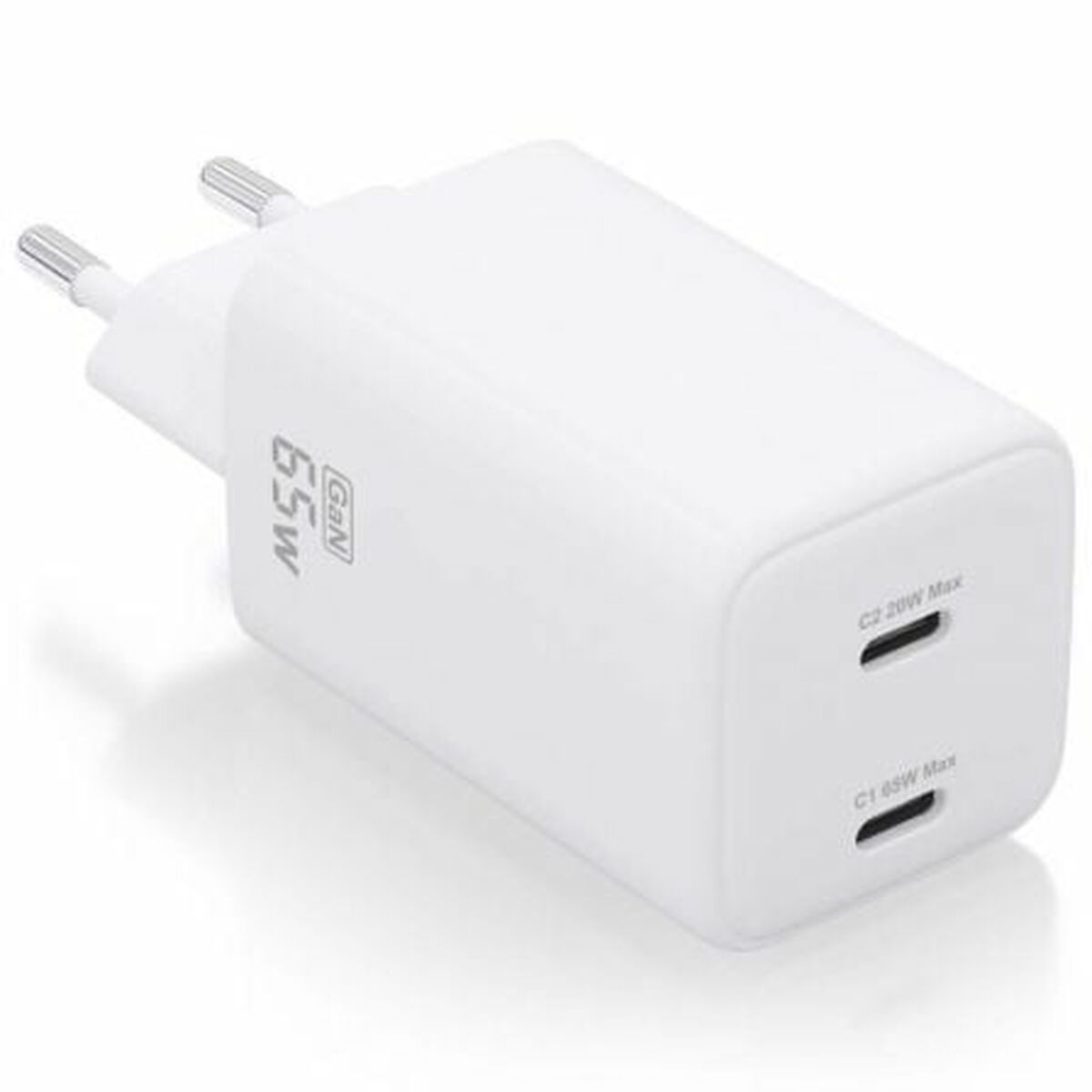 Väggladdare Aisens ASCH-65W2P039-W Vit Multicolour 65 W (1 antal)
