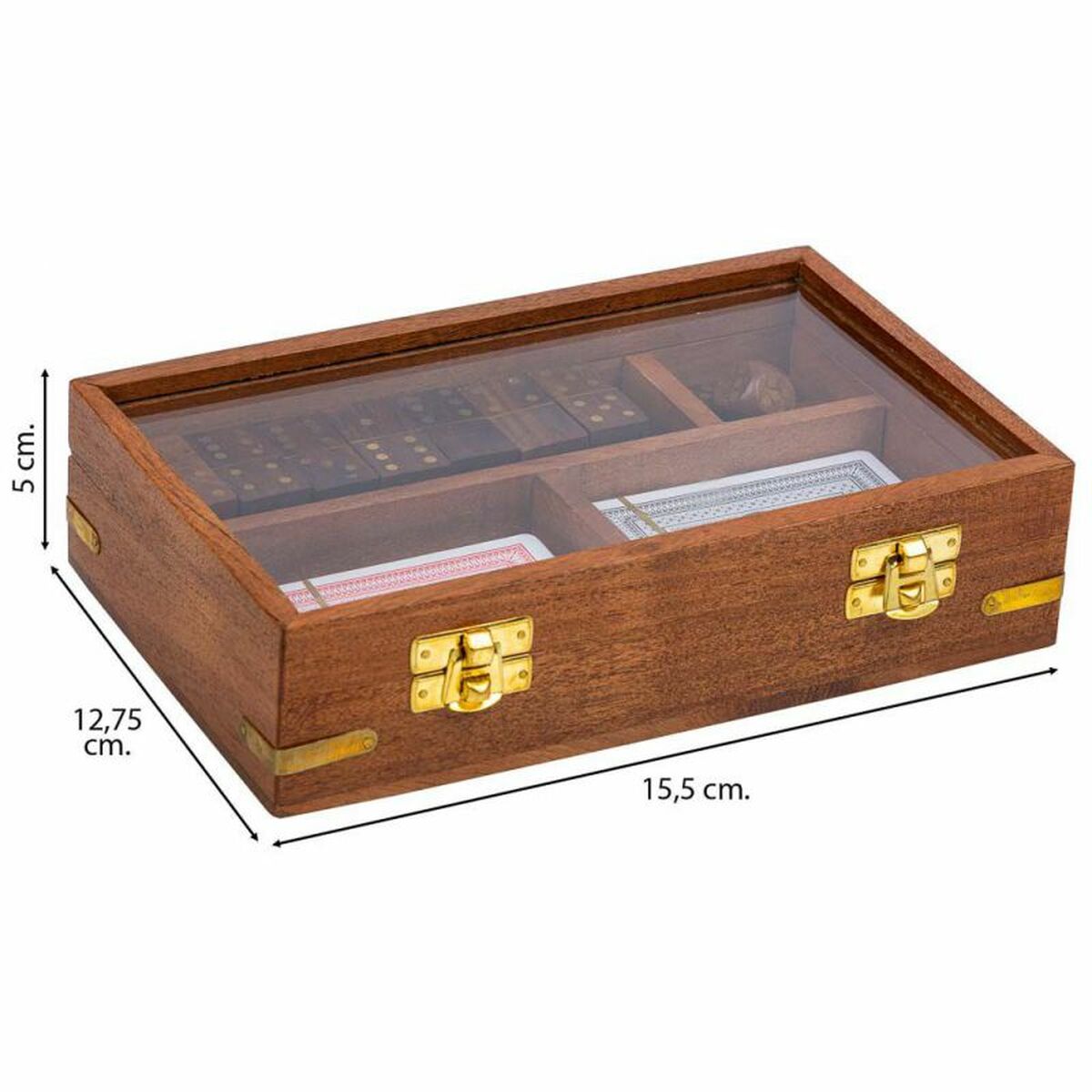 Traditionella spel Alexandra House Living Brun 12 x 5 x 15 cm 3 i 1 - 4