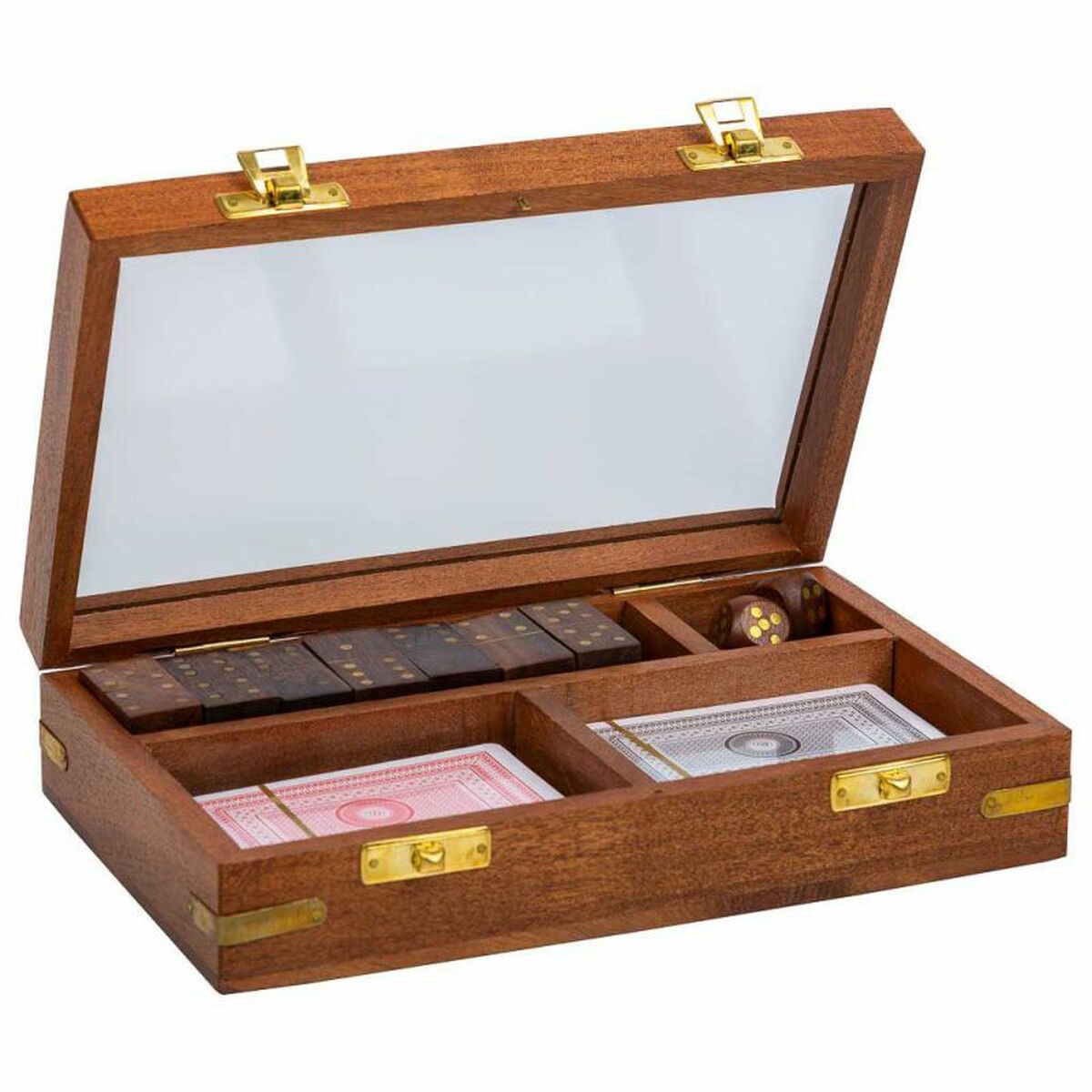 Traditionella spel Alexandra House Living Brun 12 x 5 x 15 cm 3 i 1 - 3