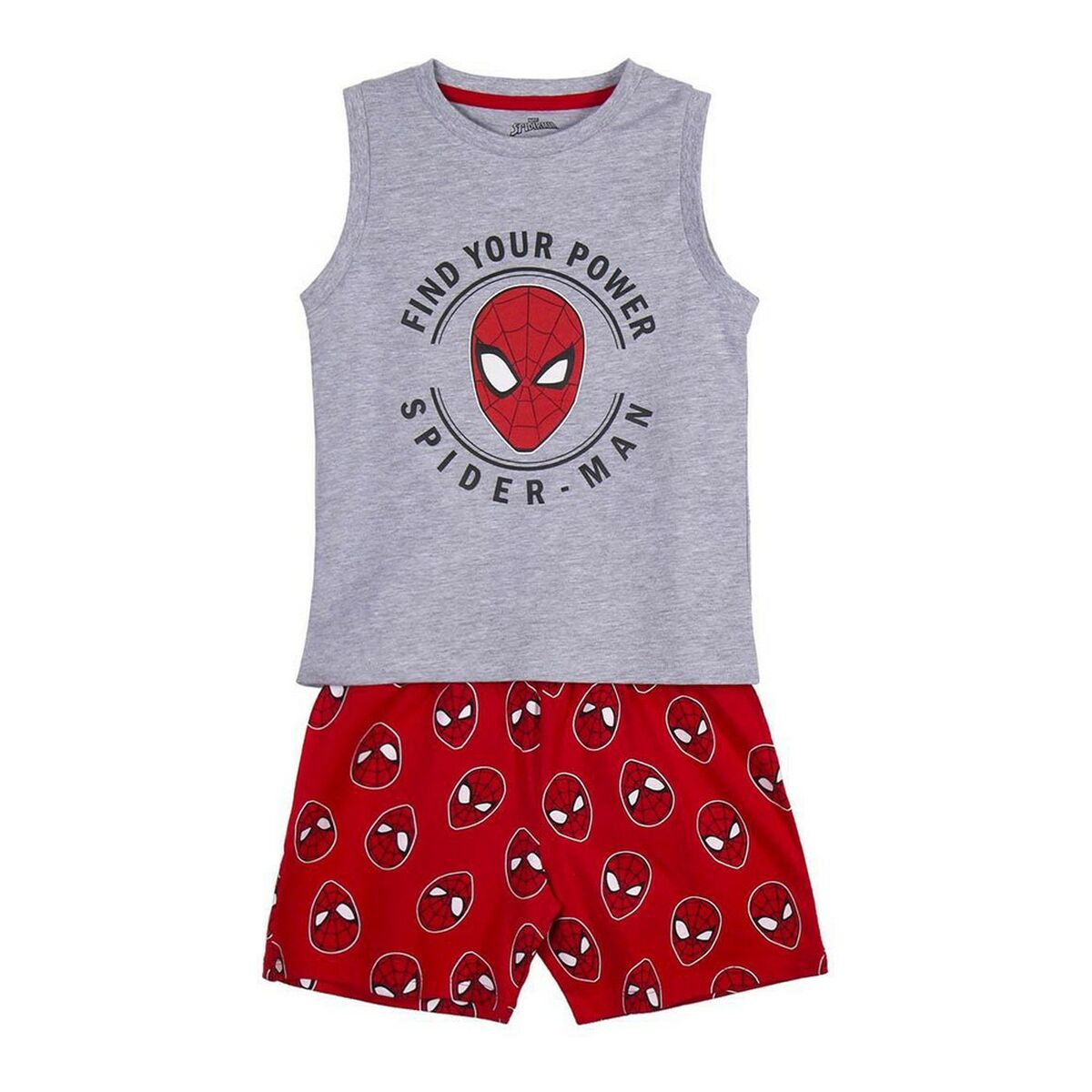 Sommarpyjamas Spider-Man Grå - 9