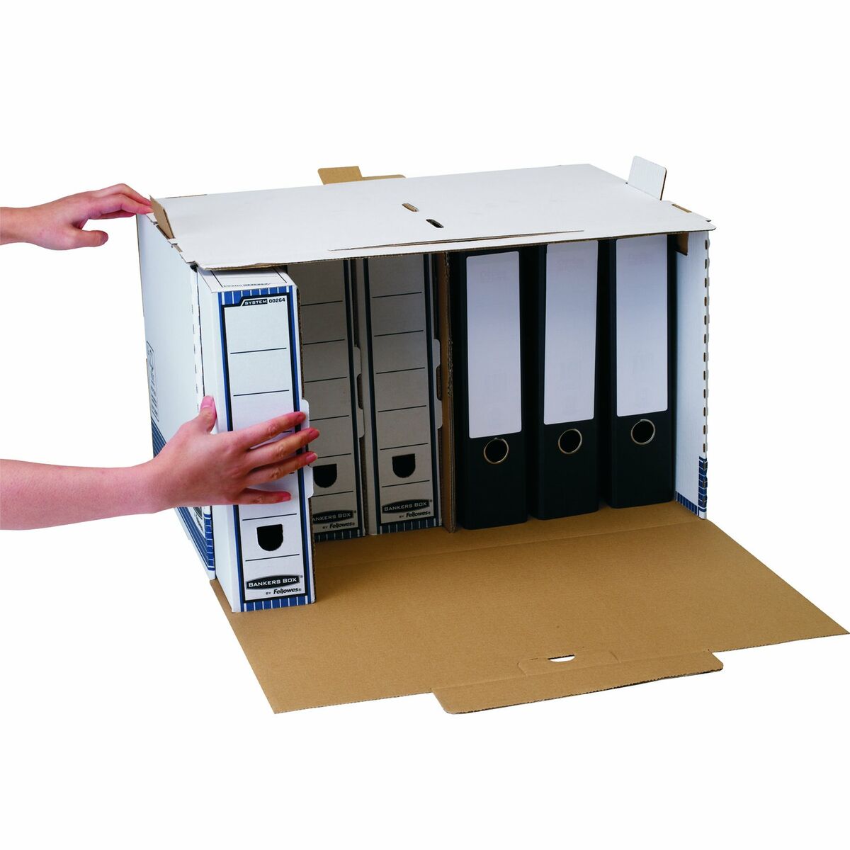 Filbox Fellowes Blå Vit A4 33,5 x 55,7 x 38,9 cm - 2