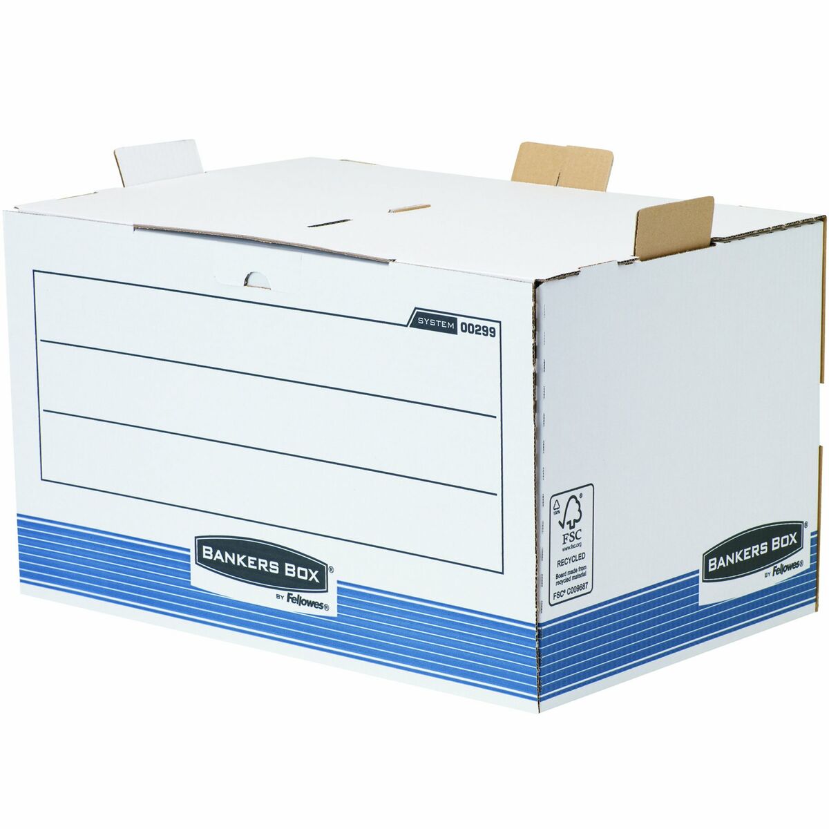 Filbox Fellowes Blå Vit A4 33,5 x 55,7 x 38,9 cm - 3