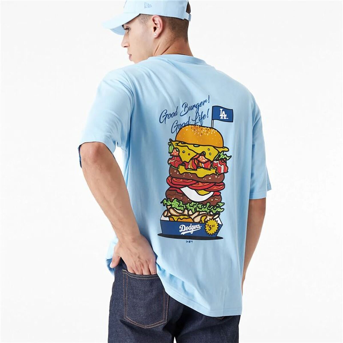 T-shirt med kortärm Herr New Era LA Dodgers MLB Burger - 2