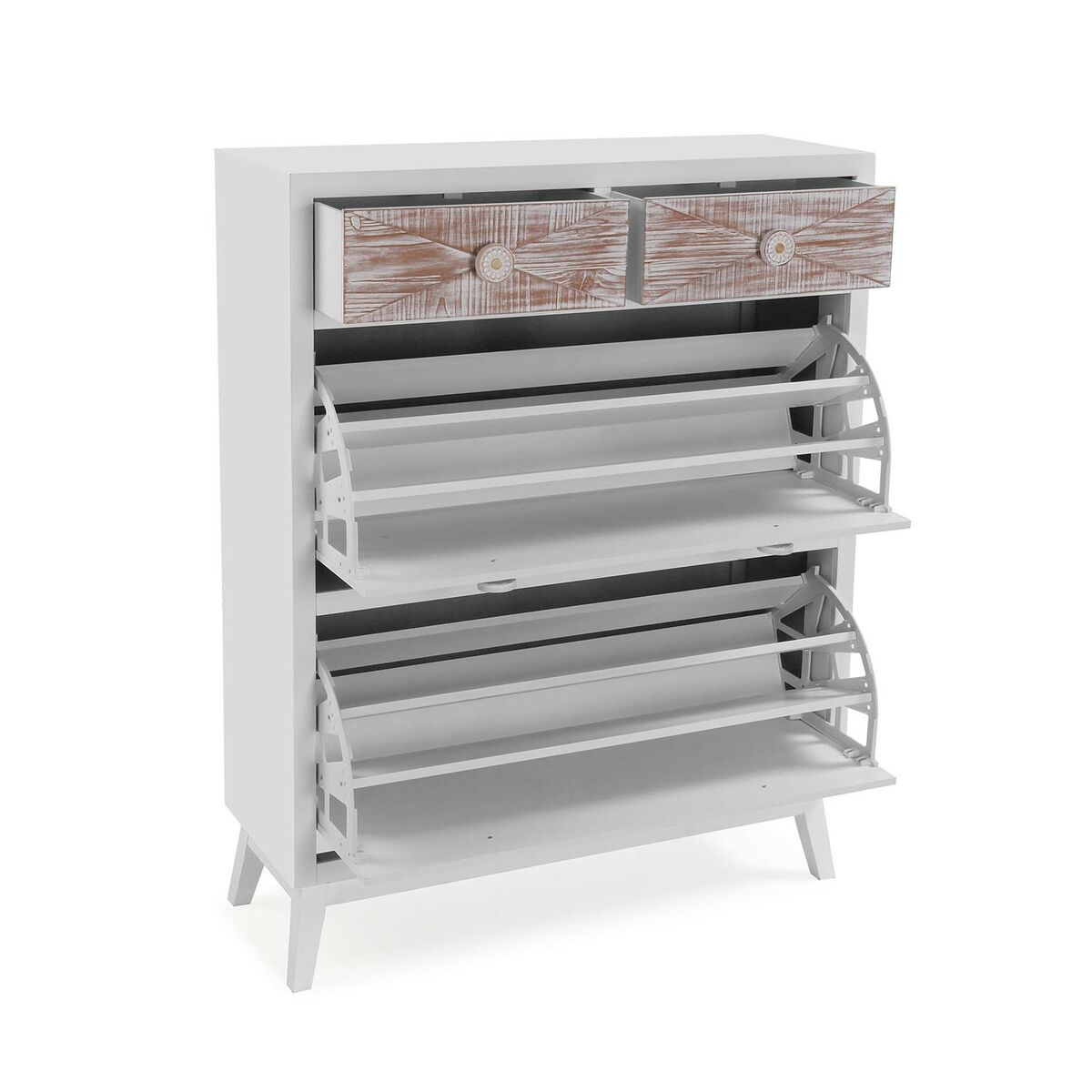 Skoställ Versa Sira Furu Trä MDF 30 x 110 x 85 cm - 3