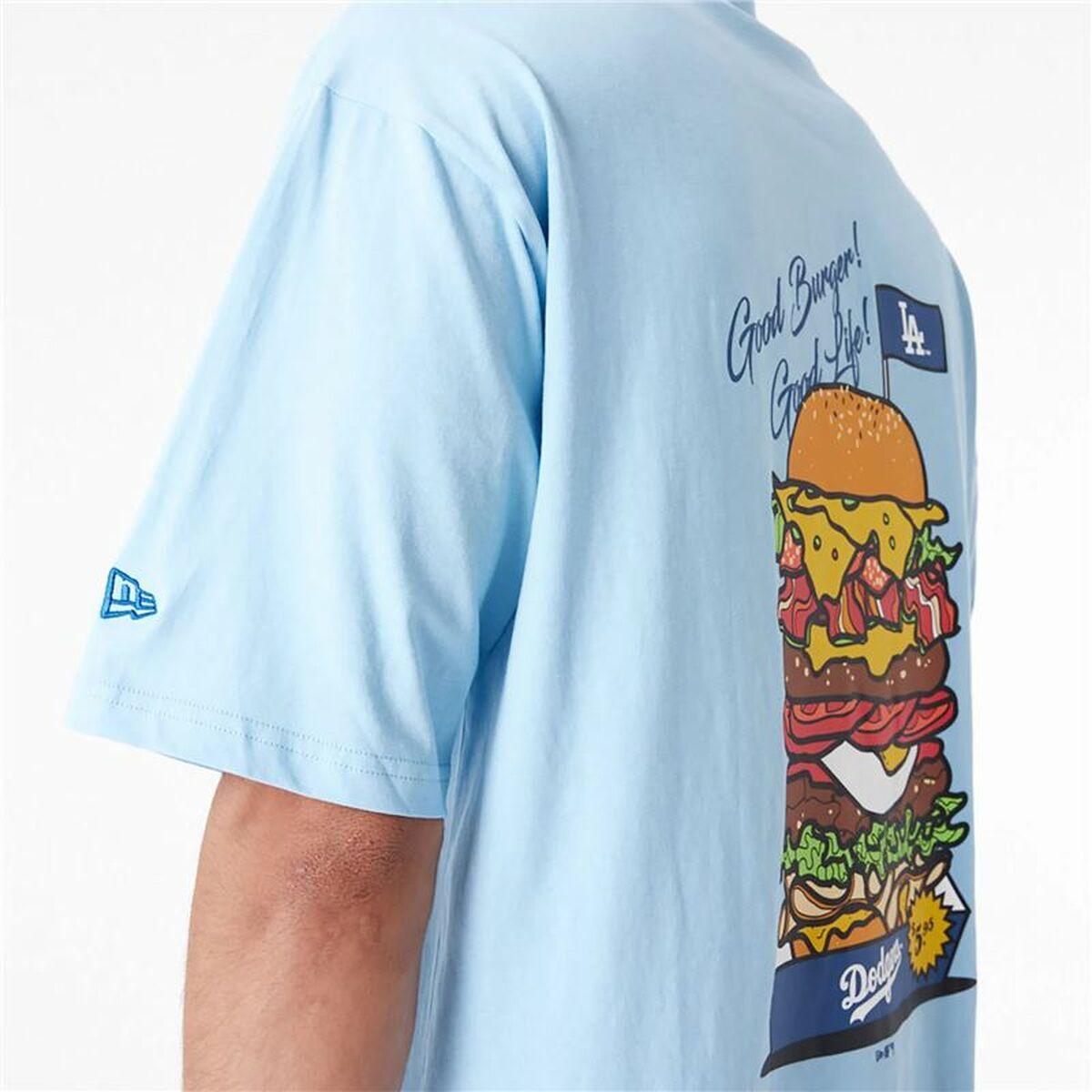 T-shirt med kortärm Herr New Era LA Dodgers MLB Burger - 4