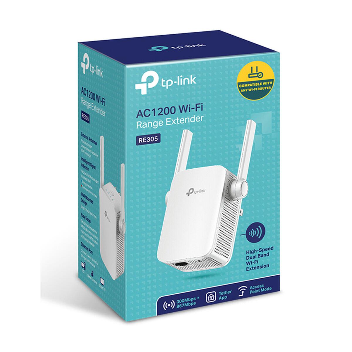 Repeater WiFi OR: Signalförstärkare WiFi TP-Link RE305 V3 AC 1200 - 4