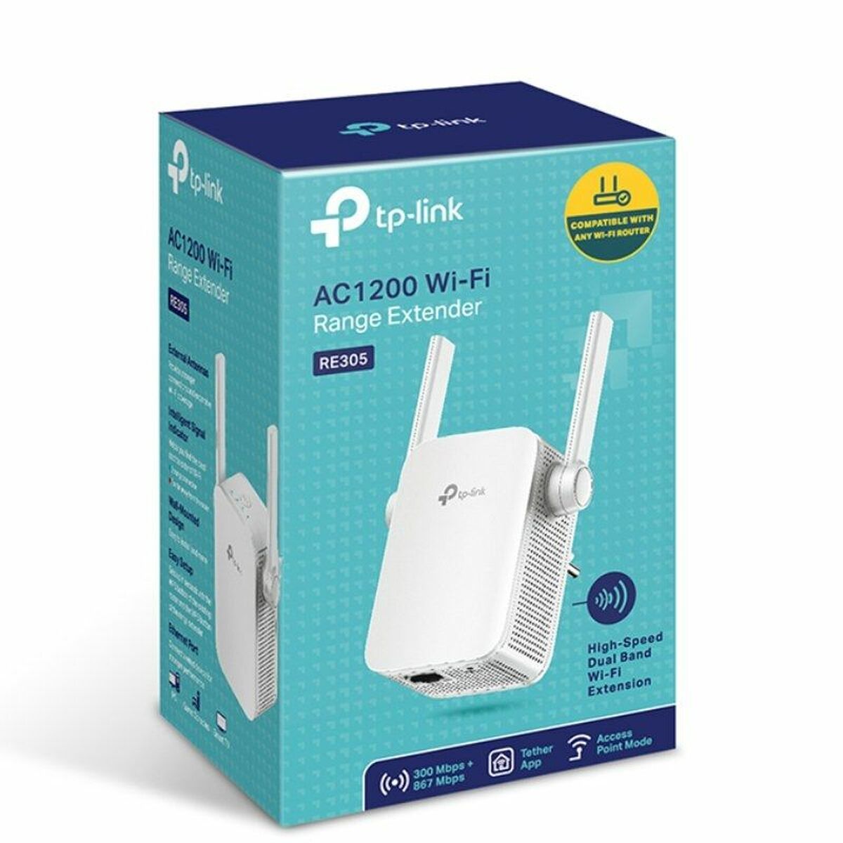 Repeater WiFi OR: Signalförstärkare WiFi TP-Link RE305 V3 AC 1200 - 5