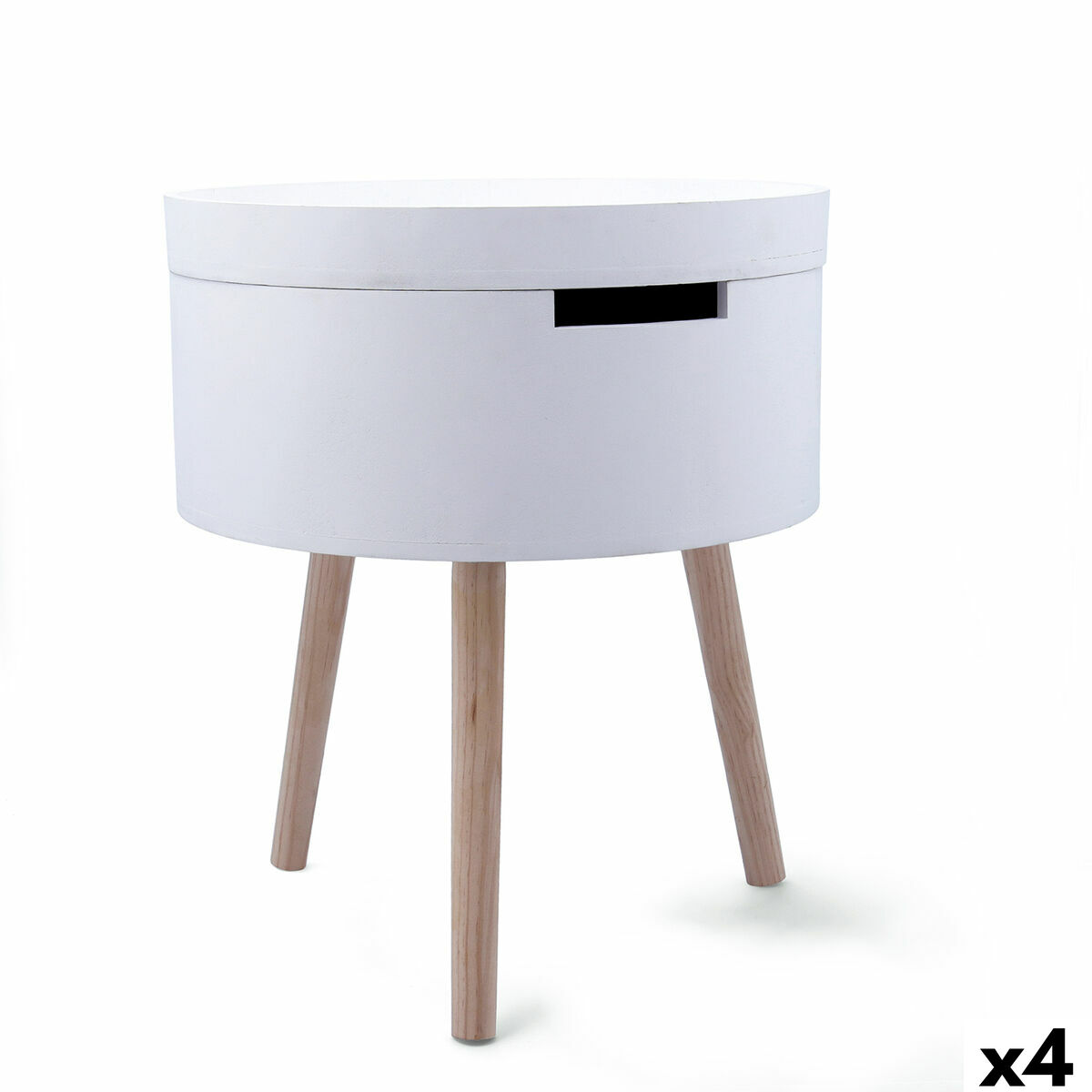 Sidobord Vinthera Moa Vit Beige 38 x 43 cm (4 antal)