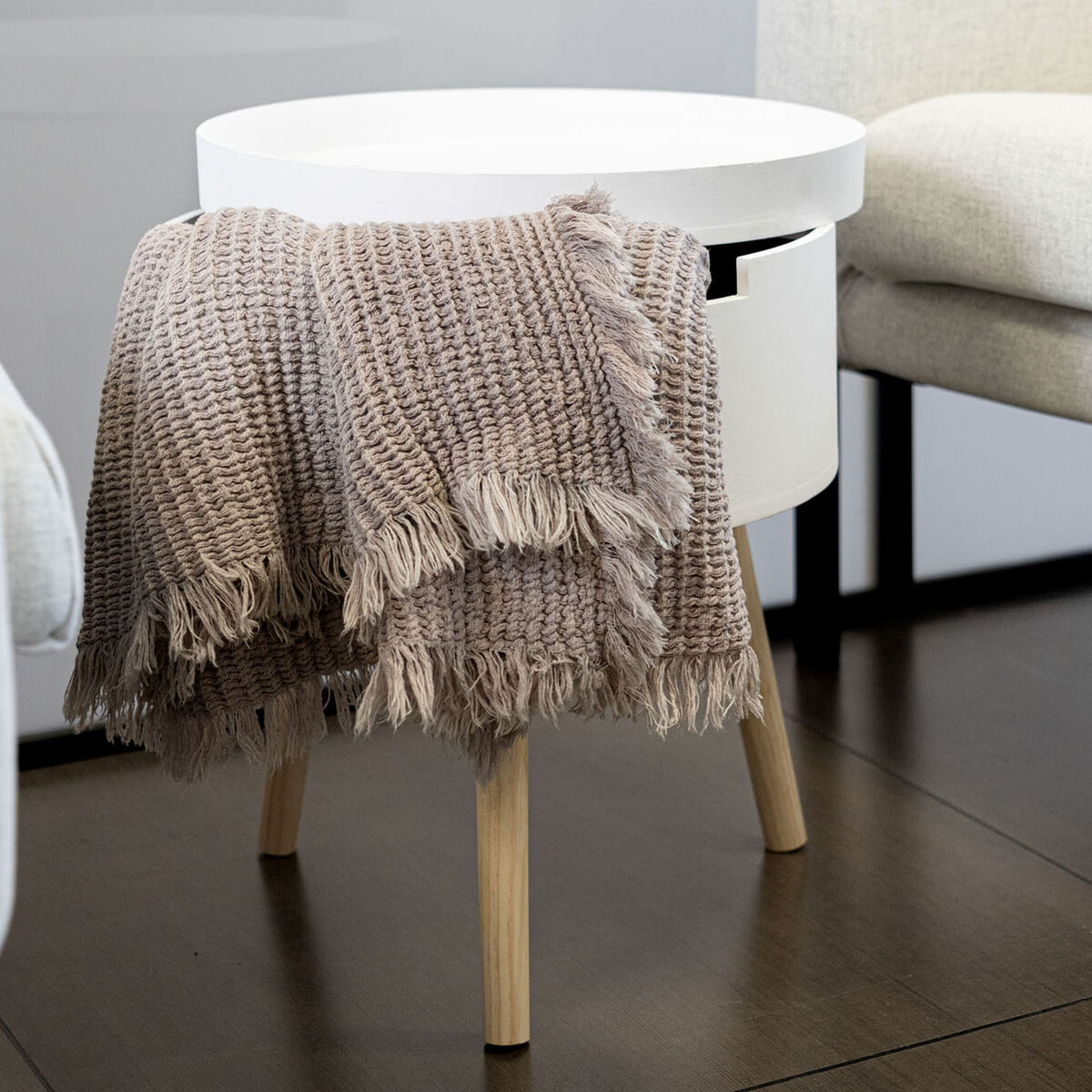 Sidobord Vinthera Moa Vit Beige 38 x 43 cm (4 antal) - 2