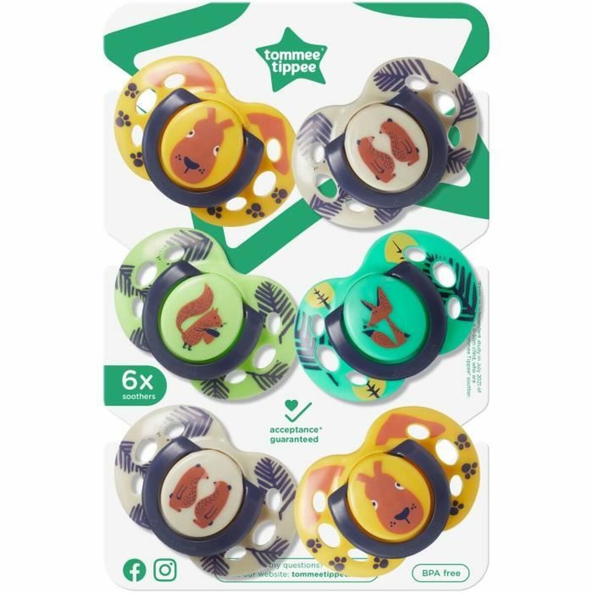 Napp Tommee Tippee 6 antal (6 antal) (6 Delar) - 2