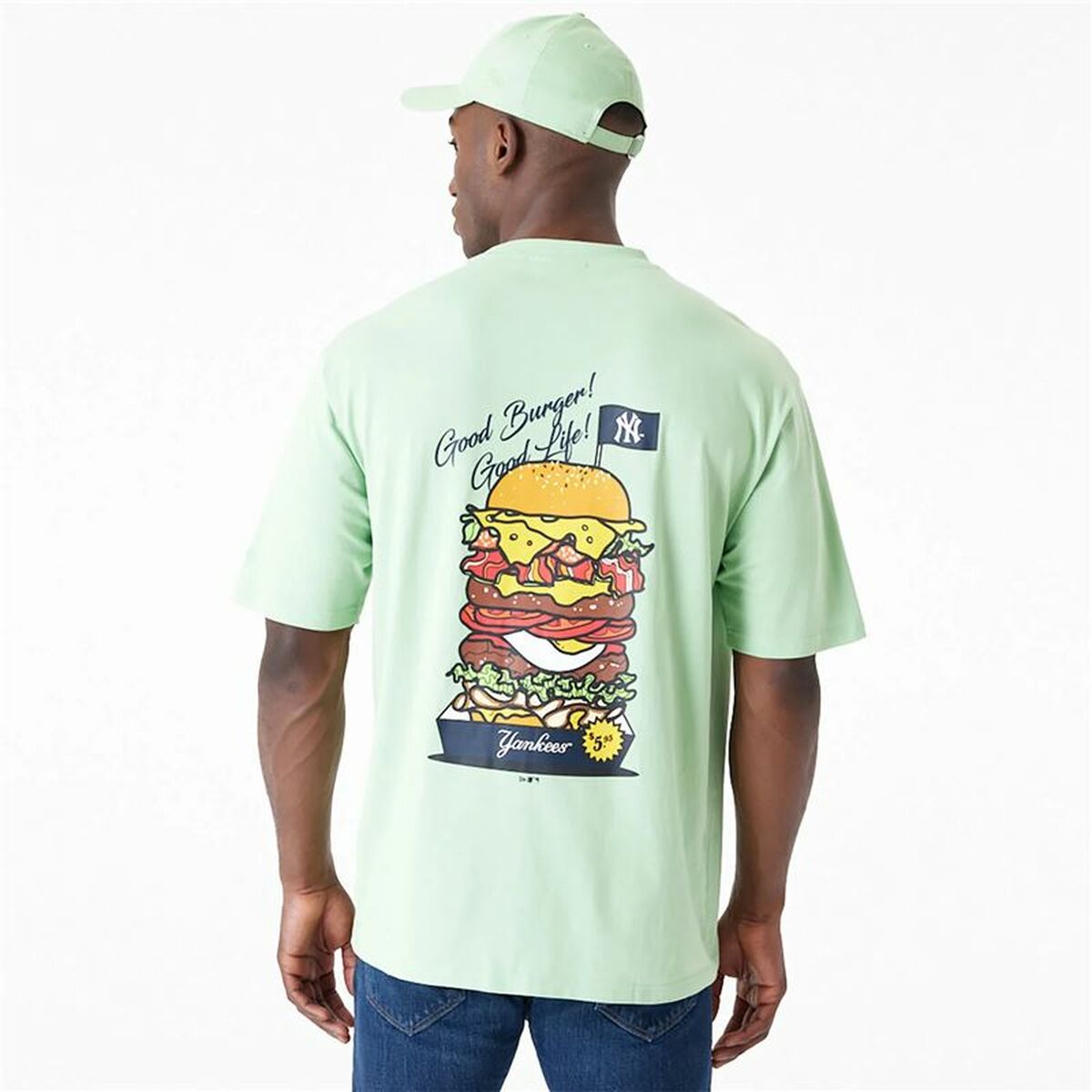 T-shirt med kortärm Herr New Era New York Yankees MLB Burger - 2