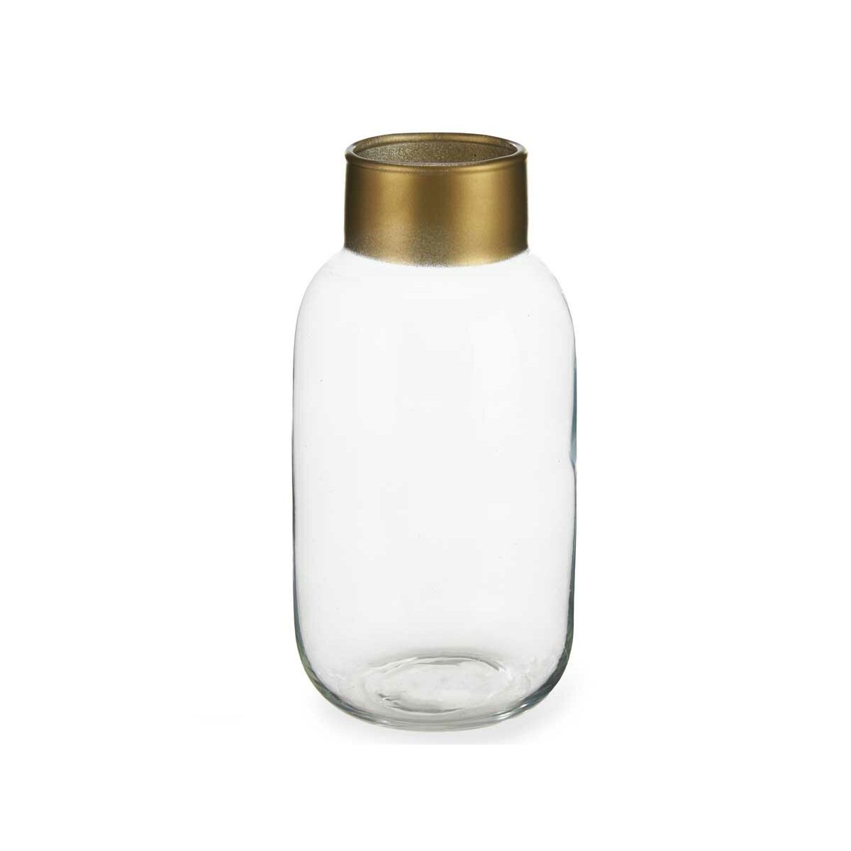 Vas Gift Decor Transparent Gyllene Glas 11,5 x 24 x 11,5 cm (6 antal) - 5