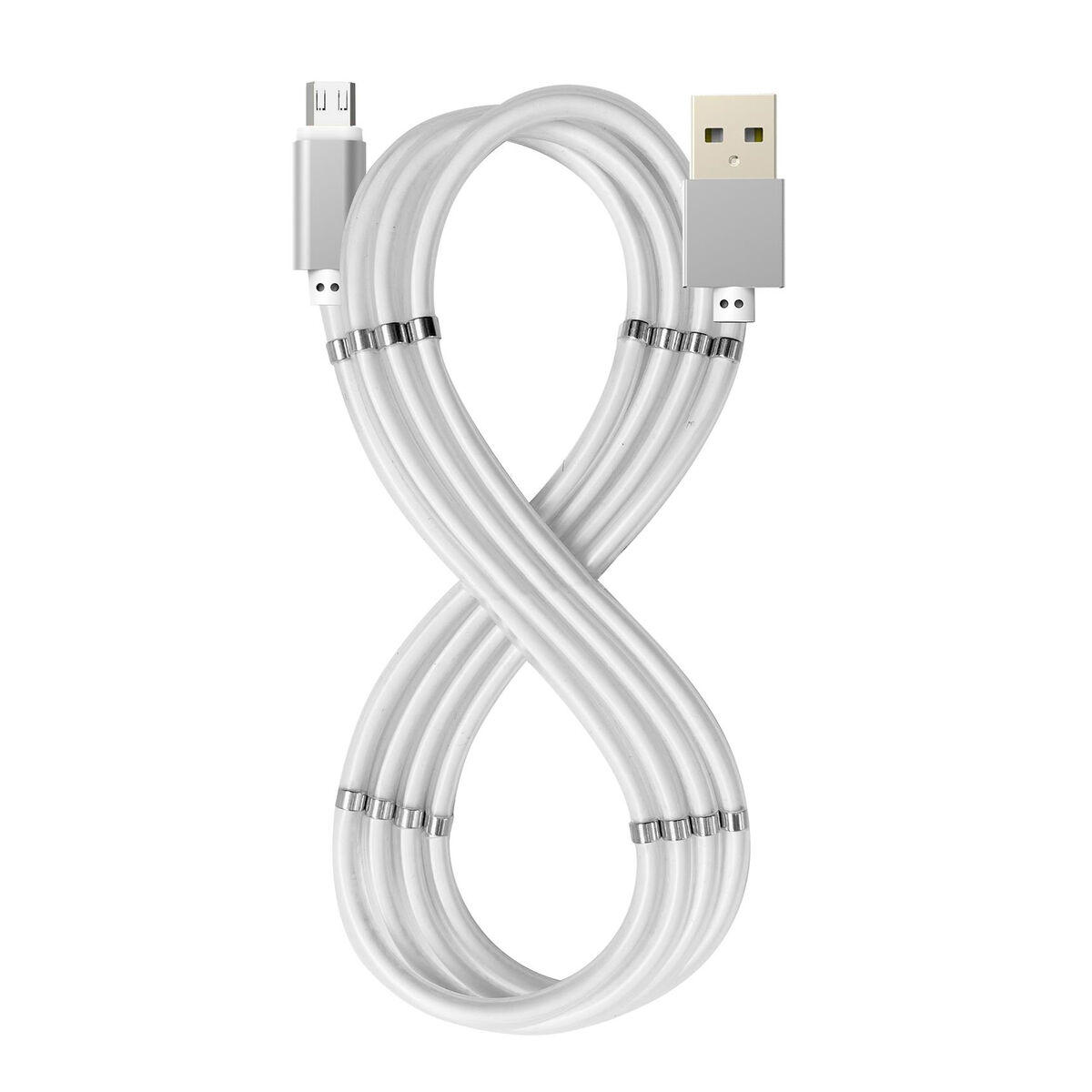 USB-kabel till mikro-USB Celly USBMICROMAGWH Vit 1 m - 2
