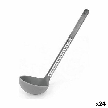 Slev Quttin Grå Silikon Stål 31 x 8,5 cm (24 antal)