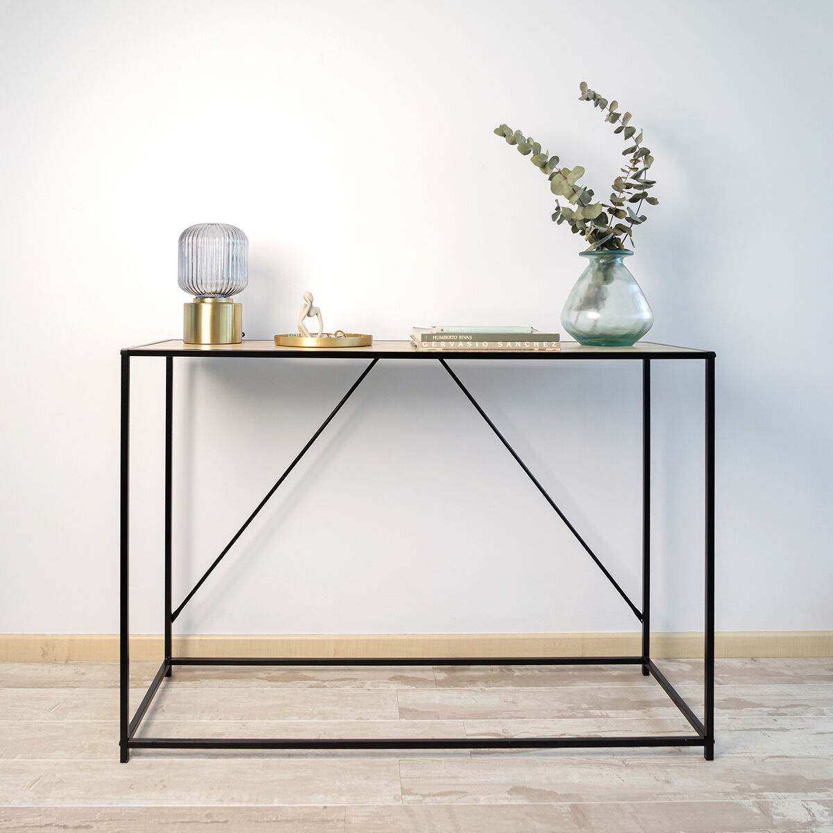 Sidobord Vinthera Moa Svart Beige 120 x 85 x 40 cm - 2