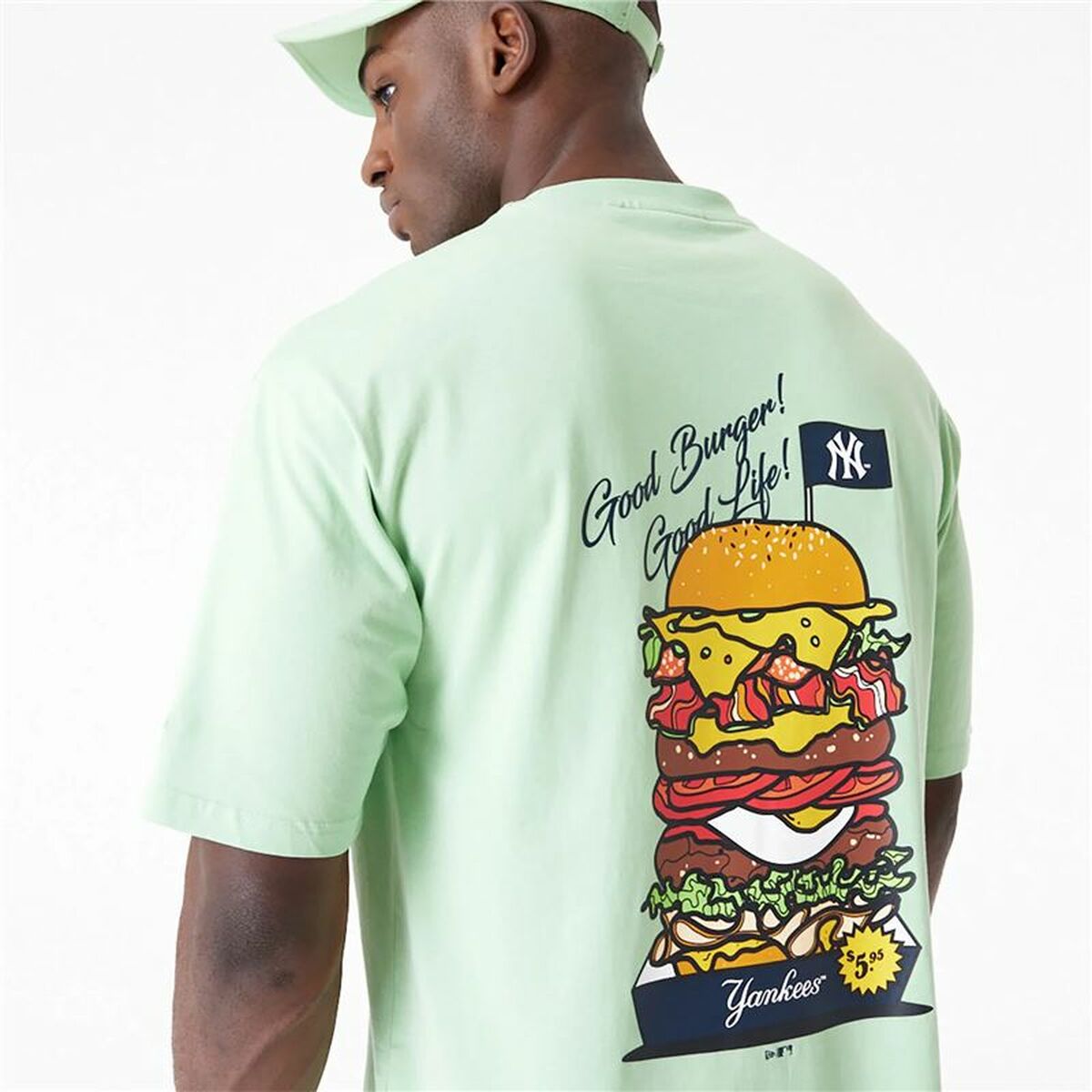 T-shirt med kortärm Herr New Era New York Yankees MLB Burger - 4