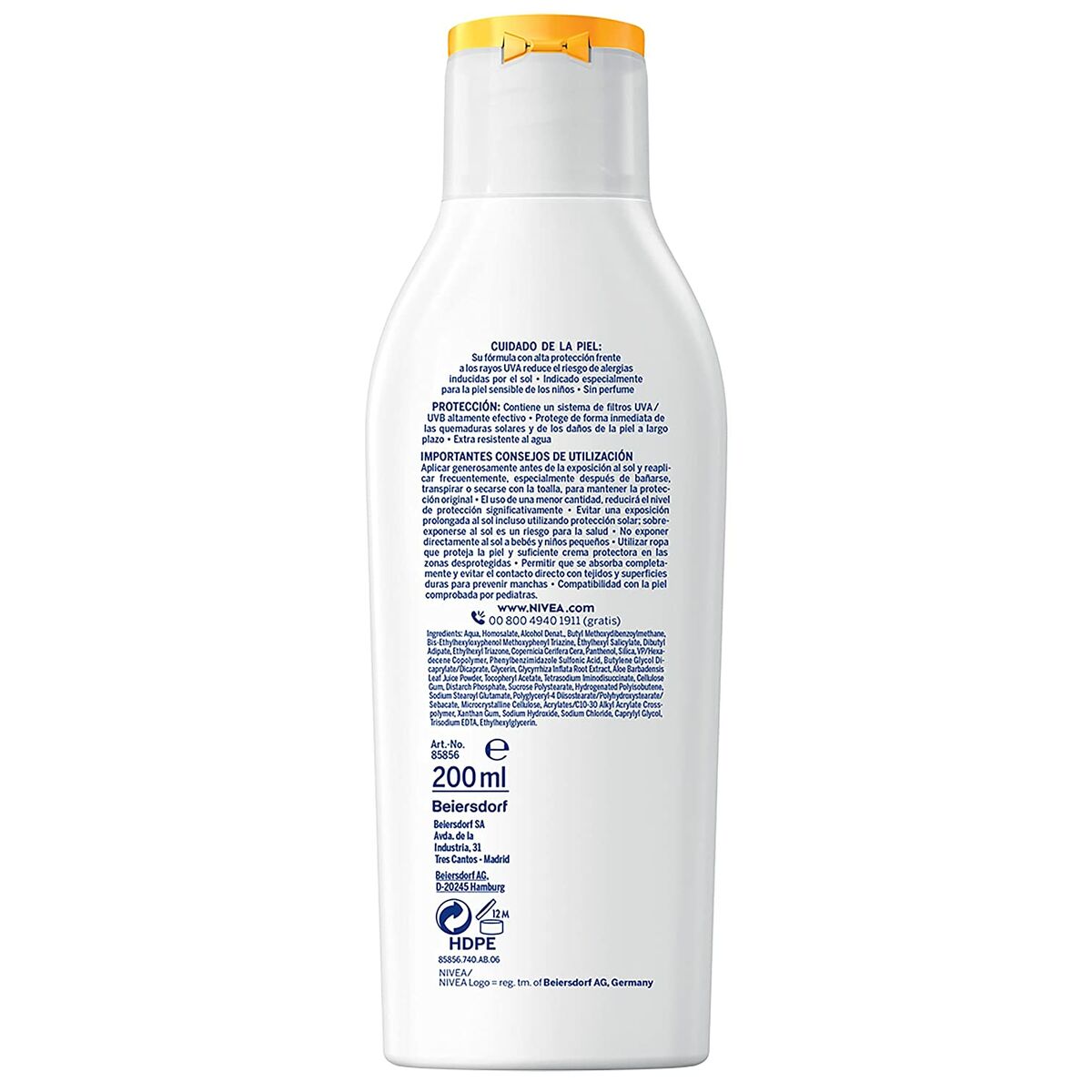 Solkräm Nivea Protect&Sensitive Kids 200 ml Spf 50 - 2