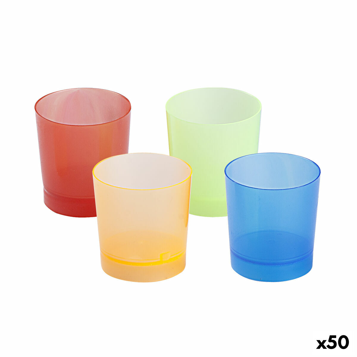 Set med snapsglas Algon Återanvändningsbar 10 Delar 35 ml (50 antal) - 4