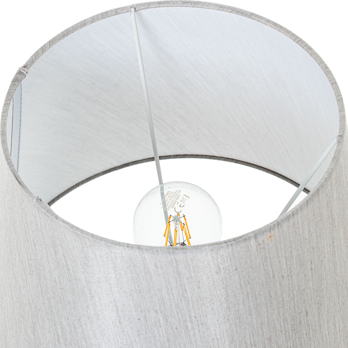 Bordslampa Alexandra House Living Grå 40 W 28 x 53 x 28 cm - 7