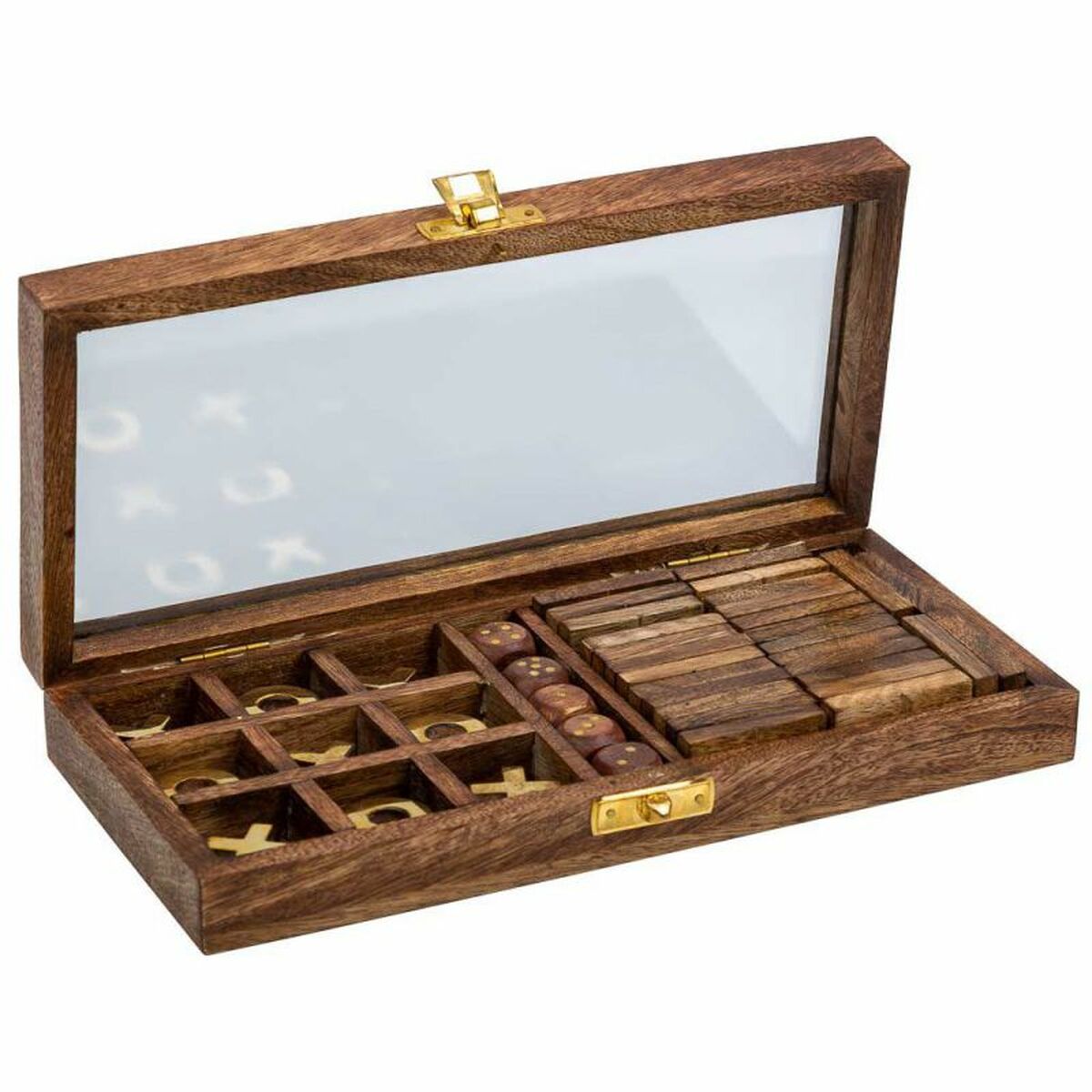 Traditionella spel Alexandra House Living Brun 13 x 4 x 28 cm 3 i 1 - 2