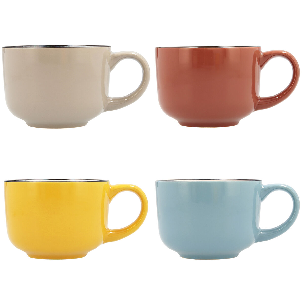 Koppar Quid Frappe Keramik Multicolour (400 ml) (12 antal) - 10