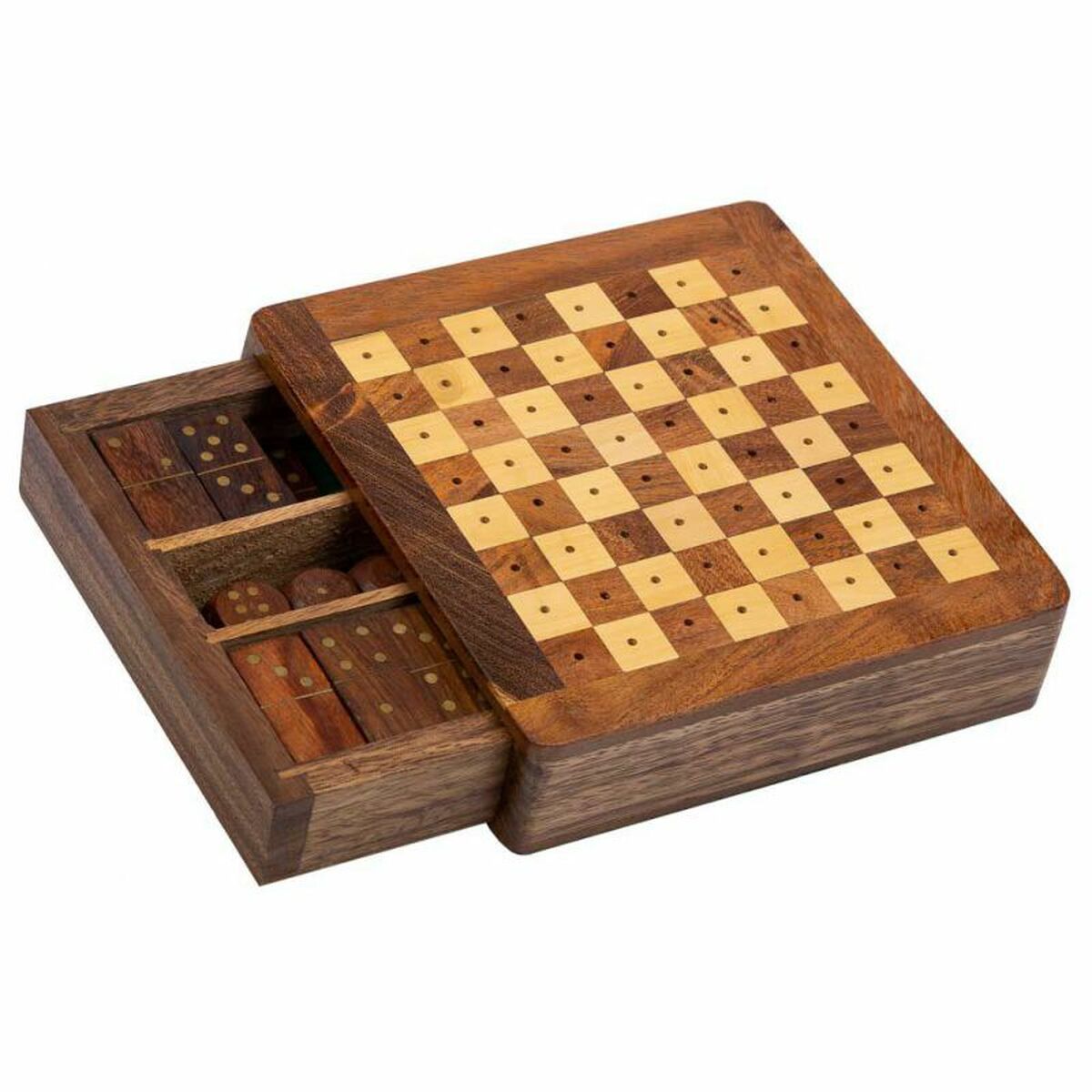Traditionella spel Alexandra House Living Brun 16 x 3 x 15 cm 3 i 1 - 3