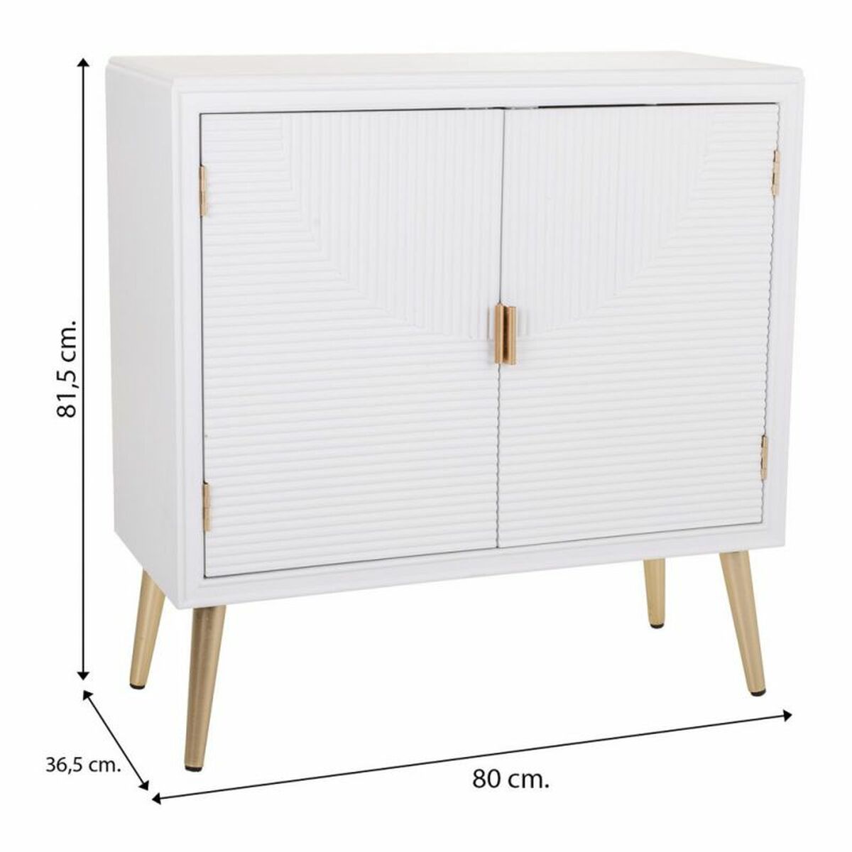 Mottagare Alexandra House Living Gyllene 36 x 81 x 80 cm - 6