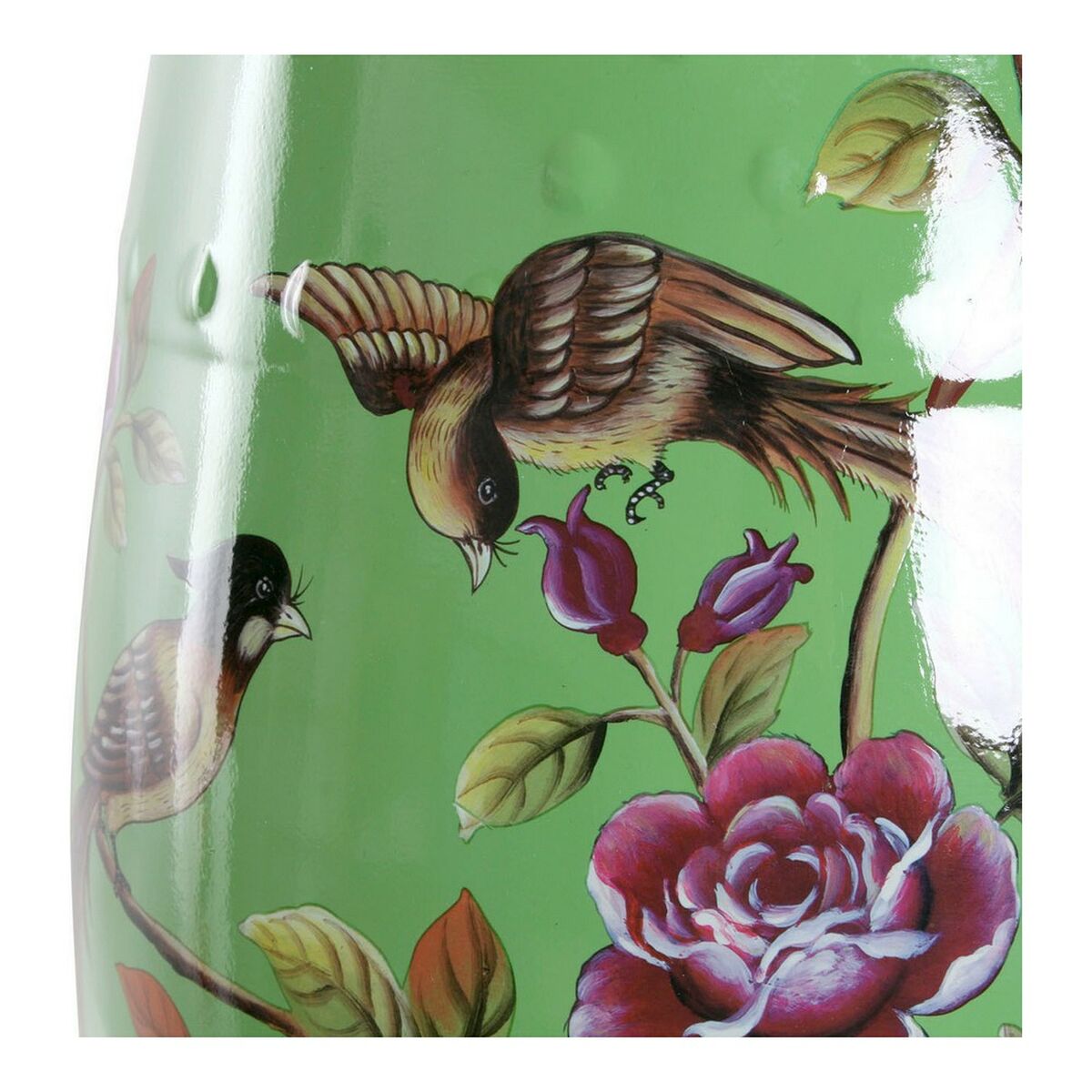 Sidobord DKD Home Decor Grön Multicolour Porslin 35 x 35 x 45 cm - 2