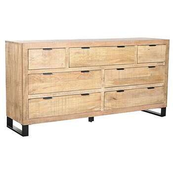 Byrå Home ESPRIT Brun Svart Alpino 180 x 45 x 91 cm