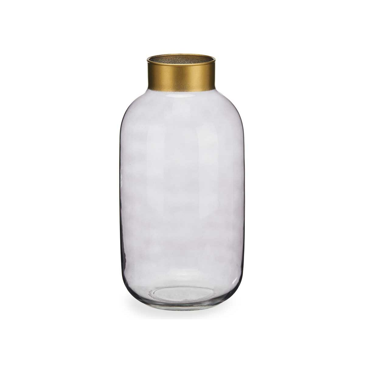 Vas Gift Decor Grå Gyllene Glas 14,5 x 29,5 x 14,5 cm (6 antal) - 5