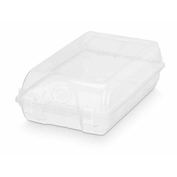 Stapelbar skokartong Gondol Transparent Plast 19 x 10,5 x 33 cm (12 antal)