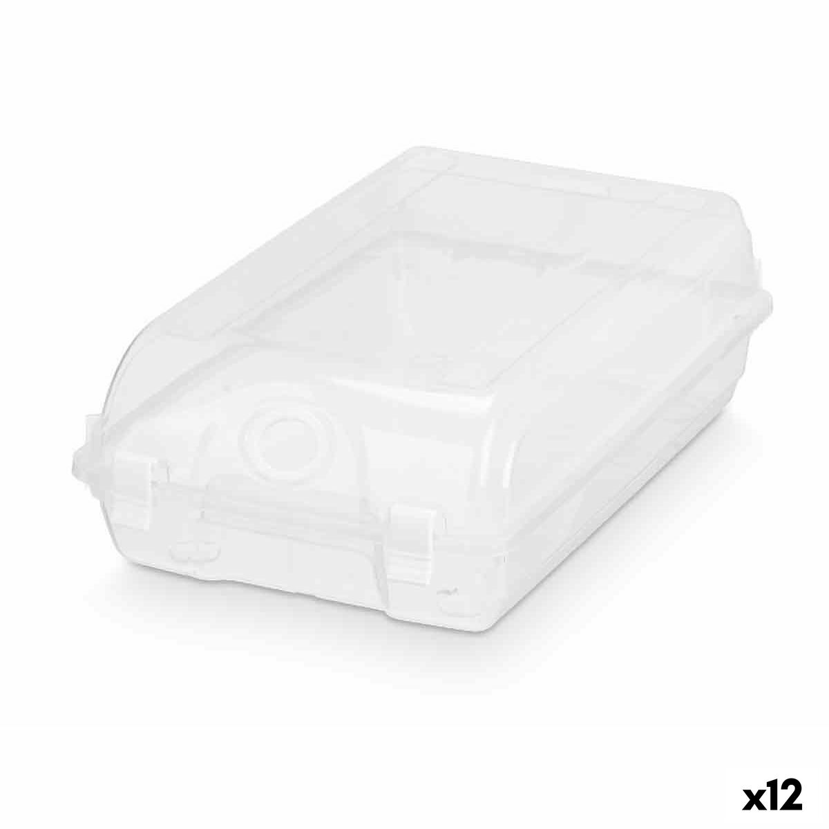 Stapelbar skokartong Gondol Transparent Plast 19 x 10,5 x 33 cm (12 antal)