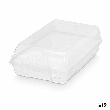Stapelbar skokartong Gondol Transparent Plast 19 x 10,5 x 33 cm (12 antal)