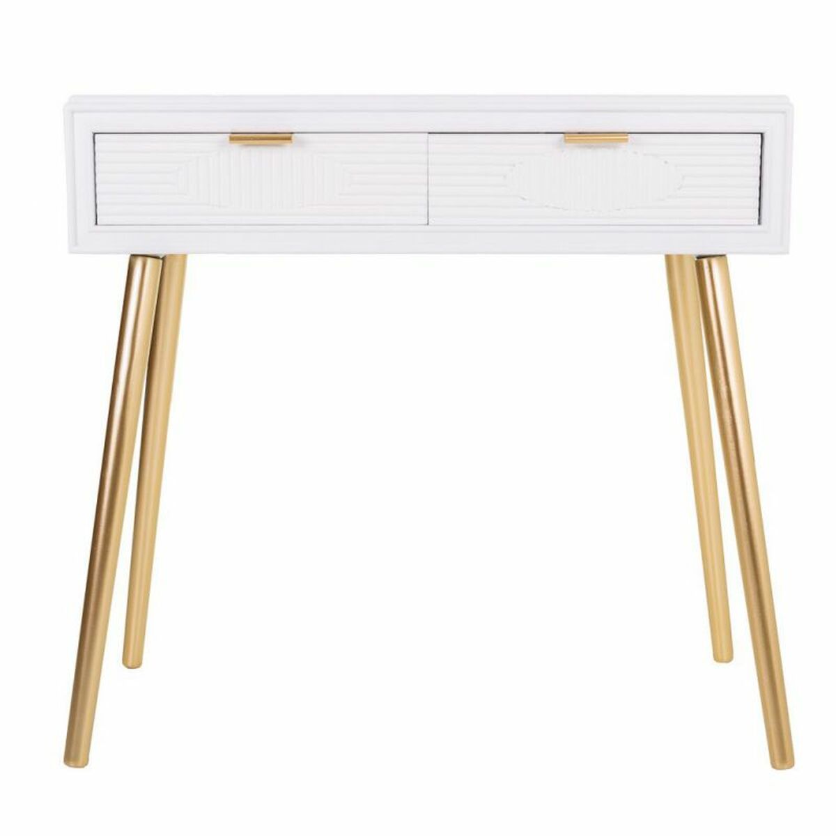 Hallmöbel med lådor Alexandra House Living Gyllene Trä MDF 41 x 78 x 82 cm - 3
