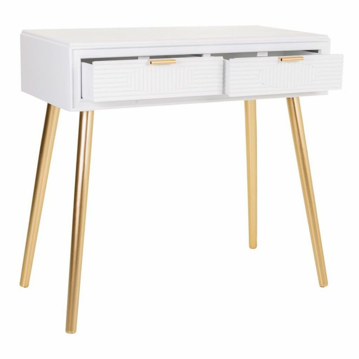 Hallmöbel med lådor Alexandra House Living Gyllene Trä MDF 41 x 78 x 82 cm - 4