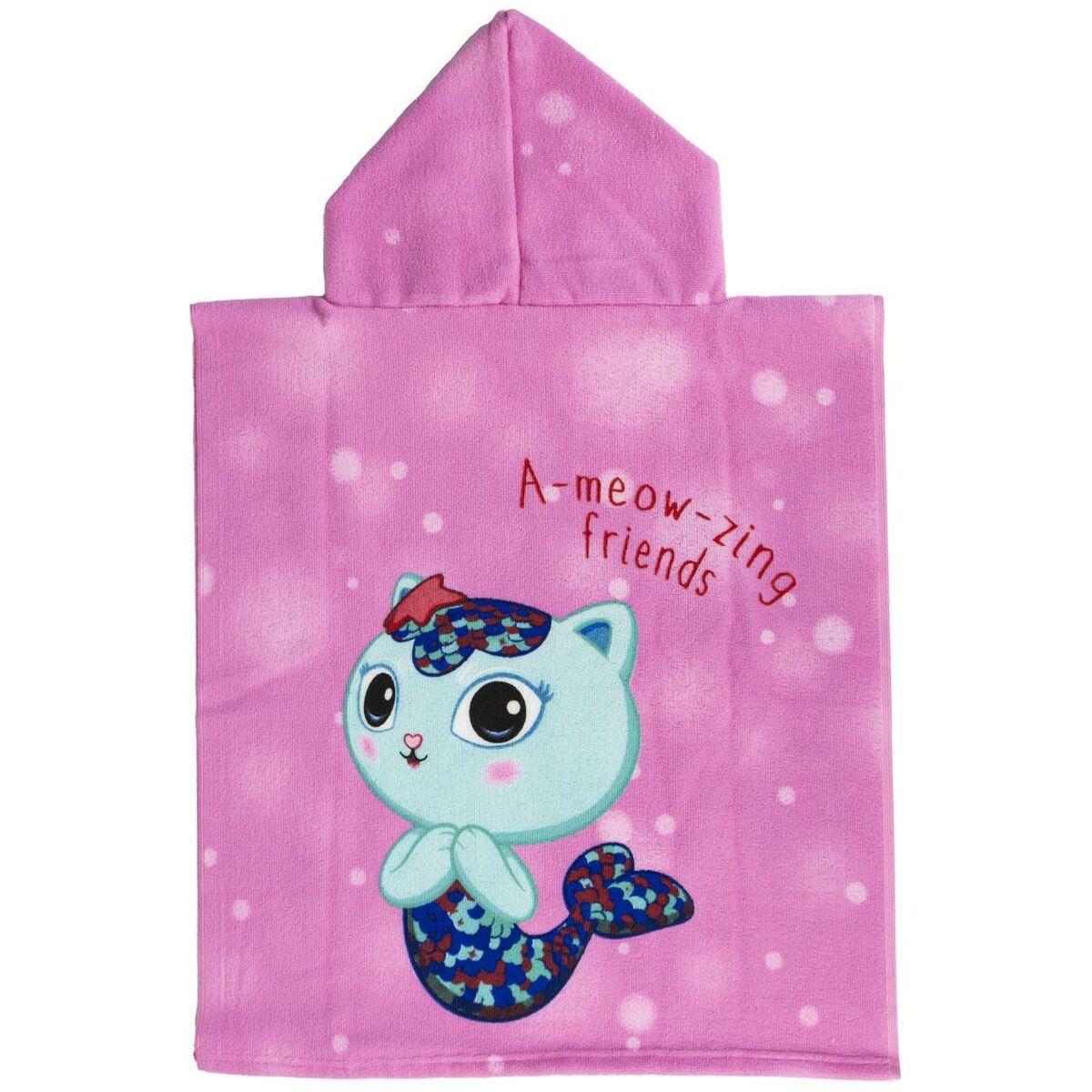 Badduksponcho med luva Gabby's Dollhouse Rosa 50 x 115 cm - 3