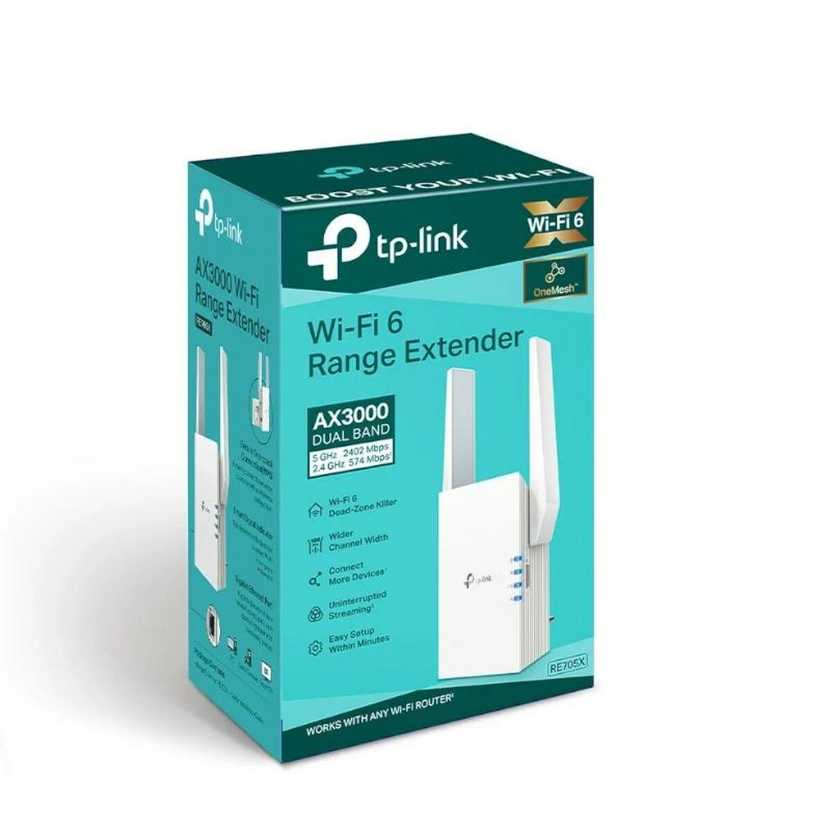 Anslutningspunkt TP-Link RE705X Vit - 4