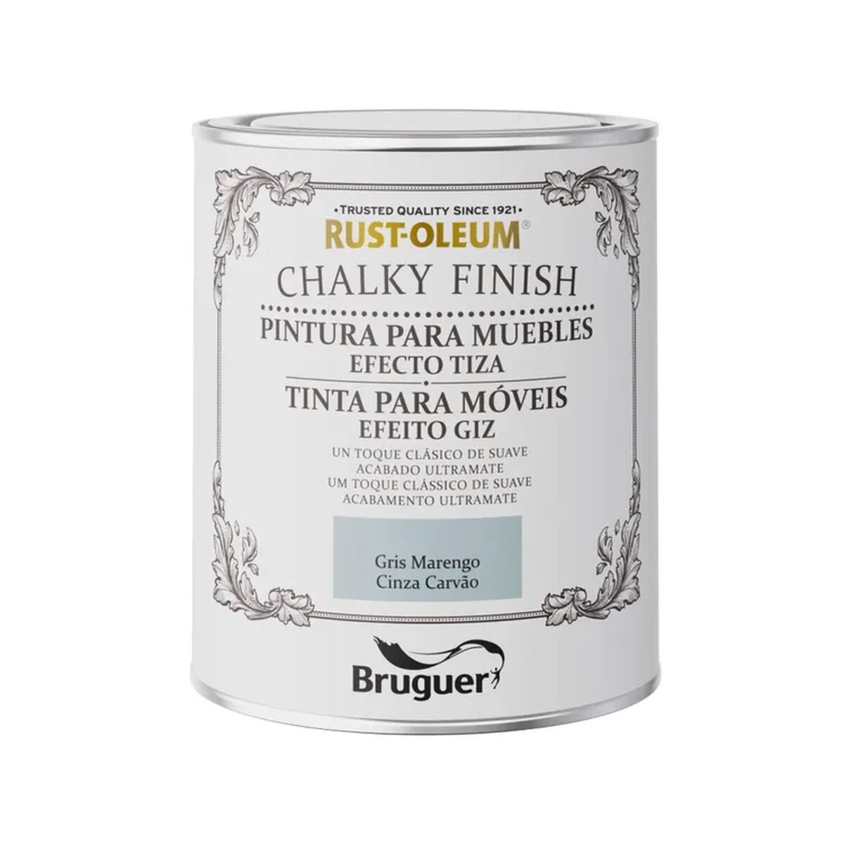Måla Bruguer Rust-oleum Chalky Finish 5733887 Möbler 750 ml Mörkgrå