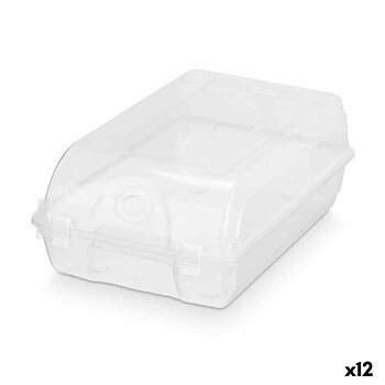 Stapelbar skokartong Gondol Transparent Plast 21 x 13 x 37 cm 21,4 x 13 x 37 cm (12 antal)