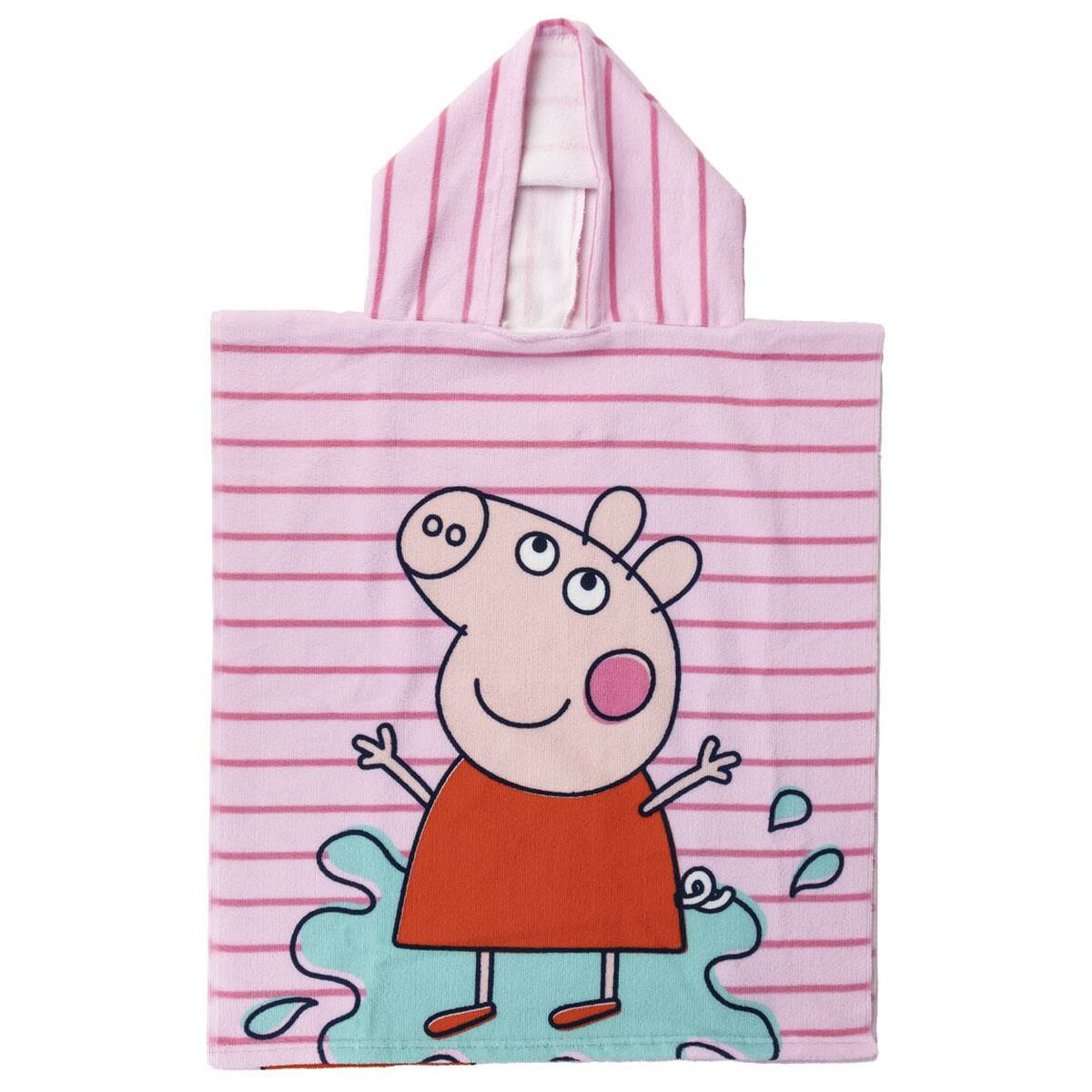Badduksponcho med luva Peppa Pig Rosa 50 x 115 cm