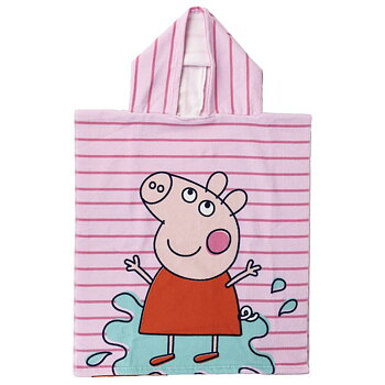 Badduksponcho med luva Peppa Pig Rosa 50 x 115 cm